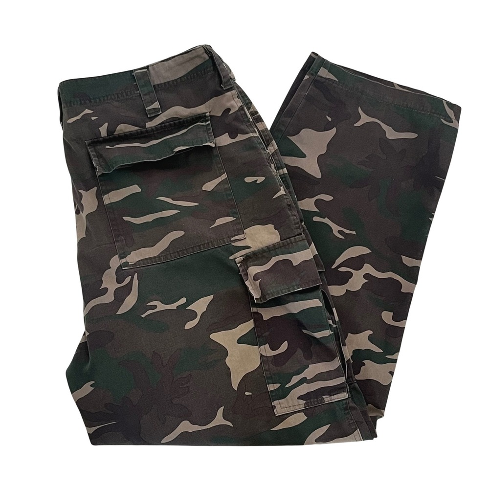 Highland Outfitters‎ Mens Cargo Pants 36X32 Camouflage Workwear Tactical Utility